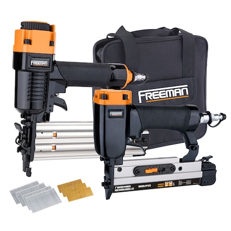 Freeman PPPBRCK Pneumatic Brad Nailer and Micro Pinner Finishing Kit with Nail PPPBRCK